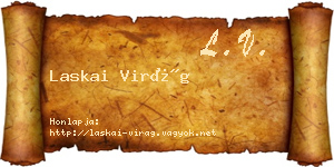 Laskai Virág névjegykártya